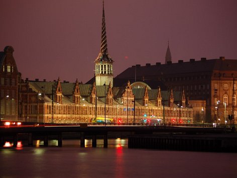 København centrum by night